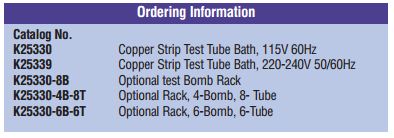 Copper Strip Test Tube Bath